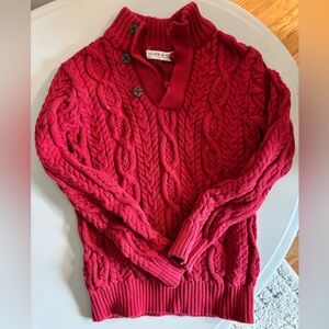 Hope & Henry Red Knit Sweater